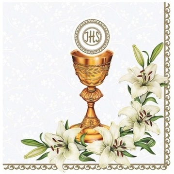 BALONY w komplet zestaw I KOMUNIA ŚW. dekoracja z świece serwetki baner