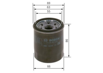 BOSCH F 026 407 025 FILTR OLEJE