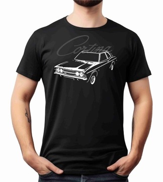 KOSZULKA z nadrukiem T-shirt dla fana ford CORTINA