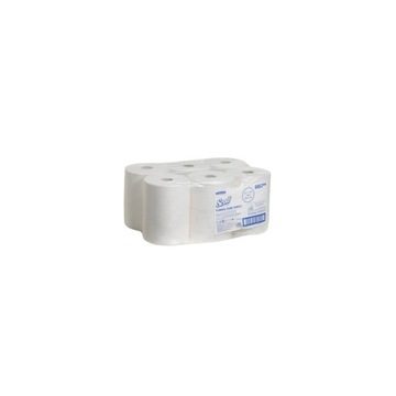 Kimberly-Clark Scott Slimroll ręczniki papierowe w roli, białe 6 rolek 165m