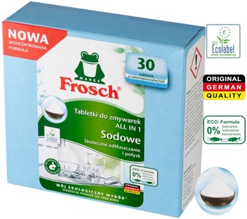 FROSCH Экологические таблетки для посудомоечной машины ALLin1 Soda Биоразлагаемые