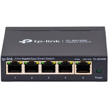 ЭНЕРГОСБЕРЕГАЮЩИЙ ПЕРЕКЛЮЧАТЕЛЬ TP-Link TL-SG105E 5 портов 1000 Мбит/с УПРАВЛЯЕМЫЙ