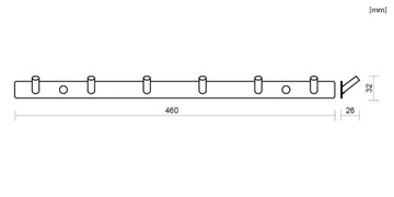 НАСТЕННАЯ ВЕШАЛКА ДЛЯ ИНСТРУМЕНТОВ, РЕЙКА С КРЮЧКАМИ