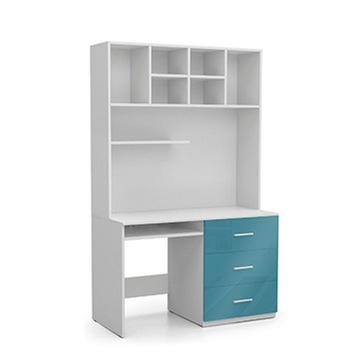 РАДЖ 3 письменный стол с глянцевой надстройкой - 6 цветов