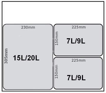 Корзина-сортировщик, контейнер для мусора 7л.