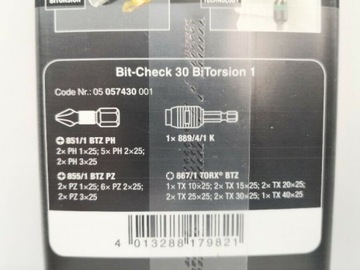 Zestaw bitów 30 elementów. Wera Bit-Check 30