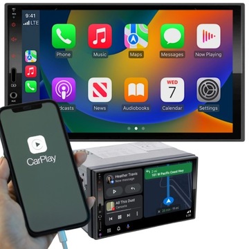 АВТОМОБИЛЬНЫЙ РАДИО 2 DIN BLUETOOTH СЕНСОРНЫЙ ANDROID AUTO CARPLAY USB-C МИКРОФОН