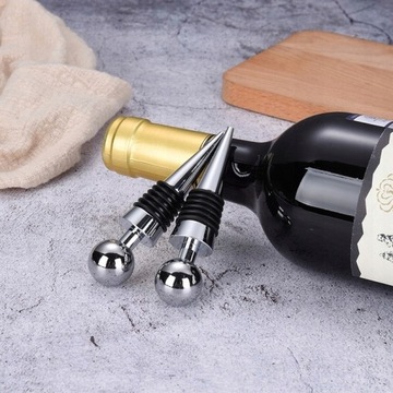 СЕРЕБРЯНАЯ ПРОБКА ДЛЯ ВИННЫХ БУТЫЛОК КОМПАКТНАЯ КОНУСНАЯ КРЫШКА