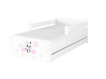 Łóżko dziecięce BABYBOO MAX 180x90 materac szuflada KOCI DOMEK GABI