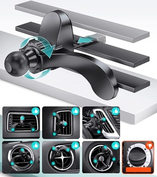 MAGNETYCZNY UCHWYT SAMOCHODOWY NA TELEFON KRATKĘ