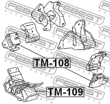 FEBEST TM-108 LOŽISKO MOTORU