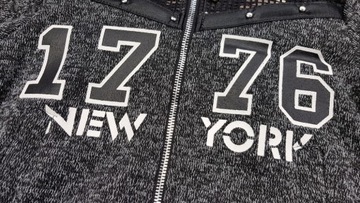 ТЕПЛЫЙ СПОРТИВНЫЙ КОСТЮМ НЬЮ-ЙОРК размер 6 ок. 110 см ТЕМНЫЙ