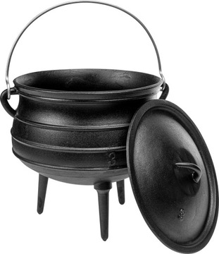 ОХОТНИЧИЙ КАУДЕЛЬ 100% ЧУГУН ОГНЕННЫЙ ГОРШОК 7Л