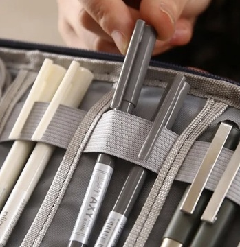 Duży Organizer Podróżny na Kable Ładowarki Przewody do Kabli Etui + Uchwyt