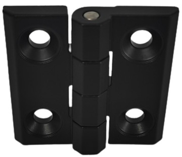 Zawias 60x60 odlew metalowy ZNAL 4 otwory czarny GRUBY WYTRZYMAŁY