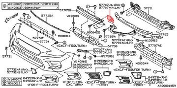 DRŽÁKY DRŽÁK ABSORBÉR VÝZTUHA SVĚTLOMET SUBARU WRX LEVORG