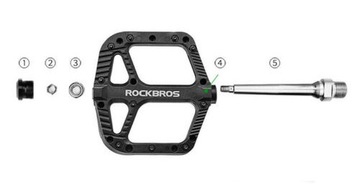 ROCKBROS 2017-12CBK Велосипедные педали на платформе CA