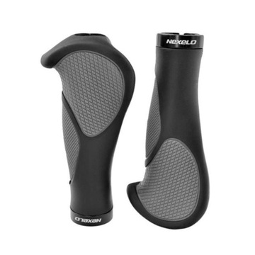 Ручка велосипедного руля 140 мм серо-черная для велосипеда