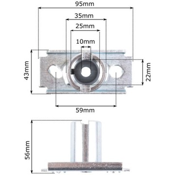 Ступица держателя ножа для NAC CEDRUS SHAFT 22 MM