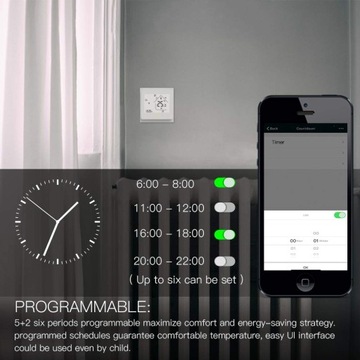 Регулятор температуры нагрева термостата ZIGBEE