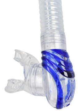 Сухая трубка SEAC VORTEX DRY с клапаном синего цвета.