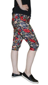 SPODENKI DAMSKIE 3/4 HAREMKI RYBACZKI CIENKIE MODNE WYGODNE ROZMIAR L/XL