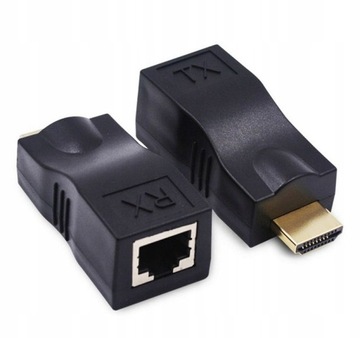 EXTENDER HDMI PRZEZ ZŁACZE RJ45 CAT 5E/6 30M 4K