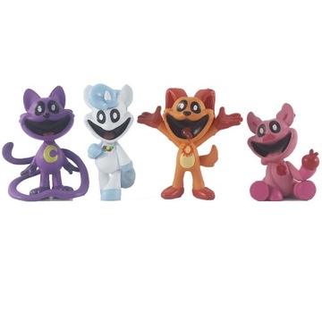 FIGURKI SMILING CRITTERS TOPPERY NA CIASTO ZABAWKA ZESTAW 8 SZTUK