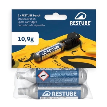 Naboje CO2 RESTUBE do bojek RESTUBE beach 10,9 g