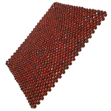 АВТО ПОДУШКА ДЕРЕВЯННЫЕ БУСЫ ЛЕТНЯЯ ТРАВА ГРУША