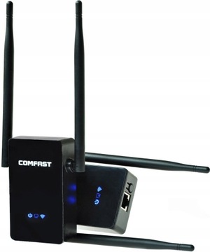 NAJWIĘKSZY ZASIĘG Wzmacniacz sygnału Wi-Fi repeater 300Mb/s 2.4Ghz 2 anteny