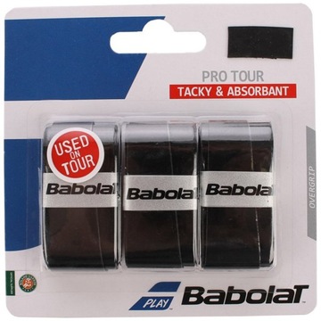 owijka zewn. BABOLAT PRO TOUR czarna 3szt.