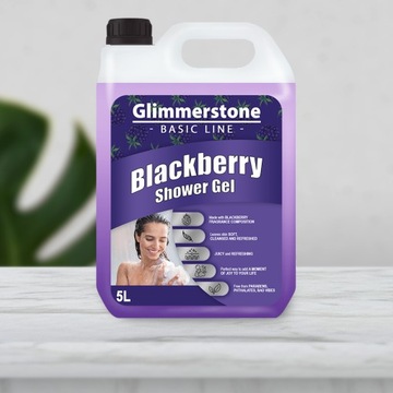 ГЕЛЬ ДЛЯ ДУША GLIMMERSTONE ГЕЛЬ ДЛЯ ДУША ЧЕРНАЯ BLACKBERRY BLACKBERRY 5л КАЧЕСТВО