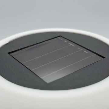 Солнечная могильная свеча Светодиодный солнечный фонарь Белая святыня Роза 25 см