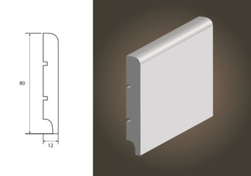 Slim 80 R5 Listwa przypodłogowa