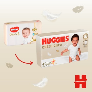 Подгузники HUGGIES Extra Care 4 (8-16кг) 180 шт