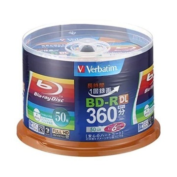 Płyta Blu-ray Verbatim BD-R DL 50GB x6 Printable cake 50 sztuk