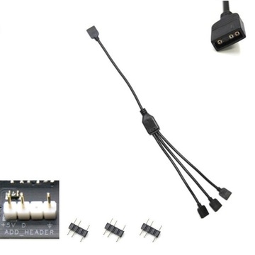 Rozdzielacz 3pin aRGB rozgałęźnik hub 3x3pin LED