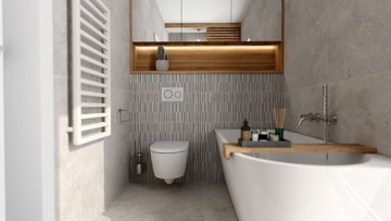 3D визуализация дизайна ванной комнаты