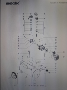 Компрессорная головка Metabo Basic 250-50 Вт