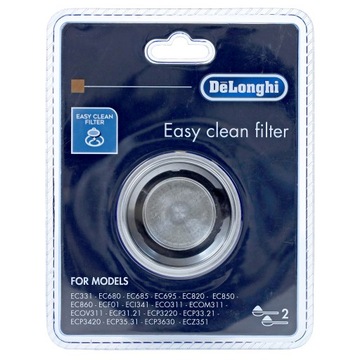 Фильтр-фильтр для кофе, состоящий из двух частей, для кофемашины DeLonghi Original.
