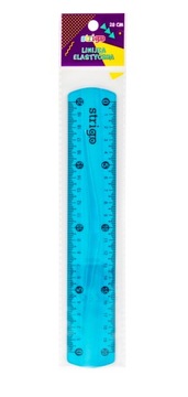 LINIJKA ELASTYCZNA NIEŁAMLIWA 20 CM STRI NIEBIESKA