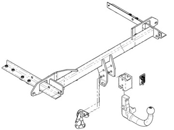 HAK HOLOWNICZY OPEL INSIGNIA A 2008- +MODUŁ 13PIN