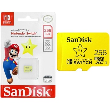 SANDISK NINTENDO SWITCH micro SD XC 256 ГБ V30 A1