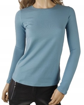 Gładka bluzka LaTynka KOLORY okrągły dekolt R50