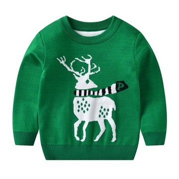 Świąteczny dziecięcy sweter z motywem bałwana