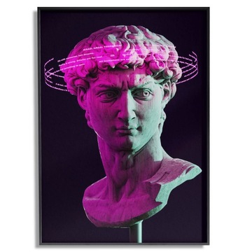 Plakat BEZ RAMKI A2 (40x50) wzór VAPORWAVE 06
