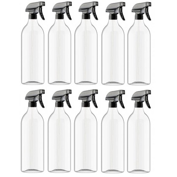 10 x PLASTIKOWYCH BUTELEK SPRAY Z ATOMIZEREM ODPORNE NA CHEMIĘ 1000 ML