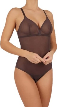 NATURANA EVA 403271 Body ELASTYCZNA SIATECZKA tiul MODELUJĄCE BRĄZ 80A