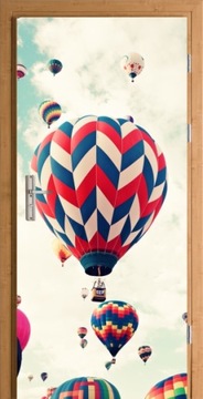 FOTOTAPETA NA DRZWI SAMOPRZYLEPNA BALONY NIEBO